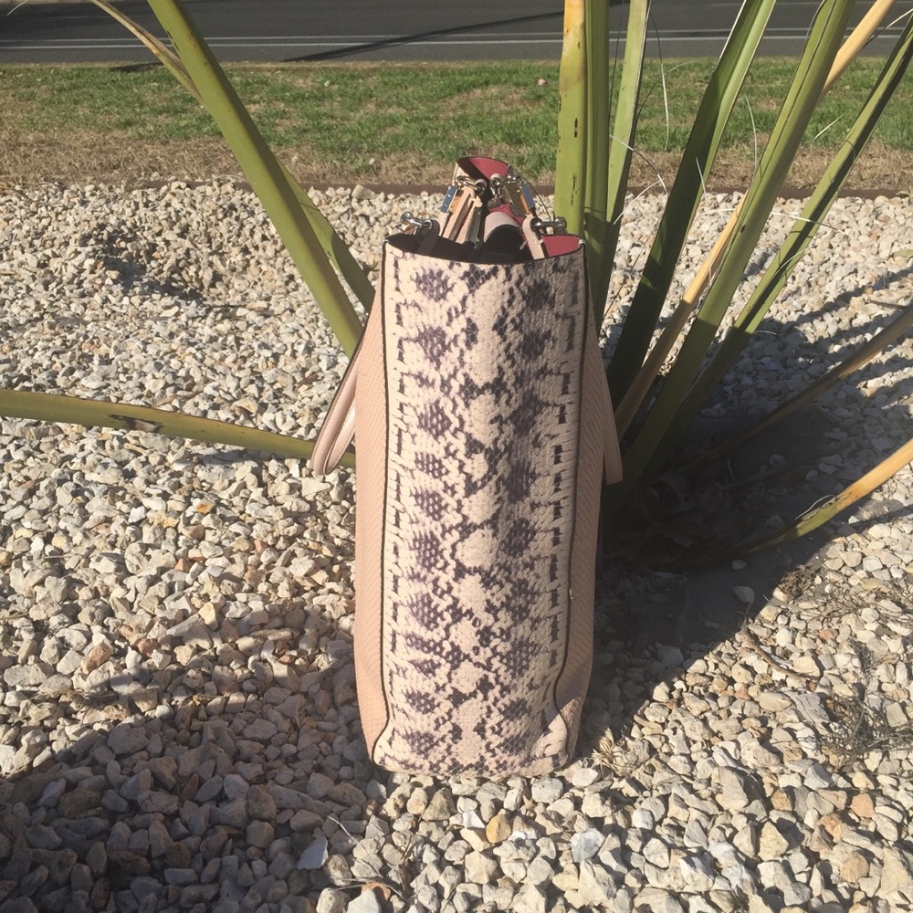 Coach Madison Python Embossed Bonded Tote Bag - image 2